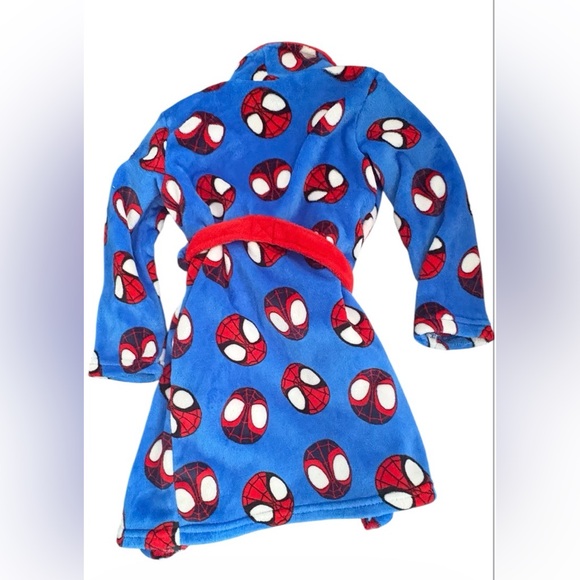 Kids Spider-Man Bath Robe - Picture 2 of 3